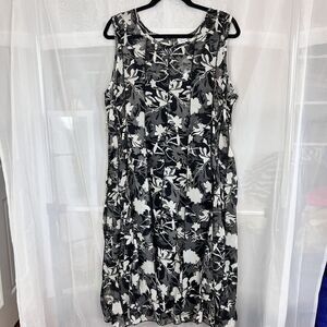 Vintage deadstock Sassy Doll mesh plus size midi dress 1X whimsygoth floral vamp